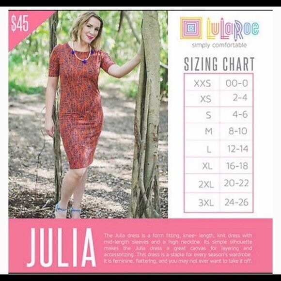 LulaRoe geometric print Julia dress‎ - Picture 4 of 4